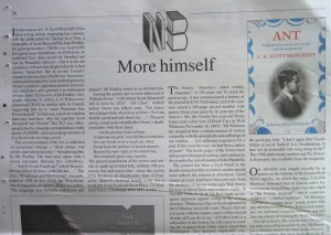 ANT was featured in the Times Literary Supplement immediately after publication